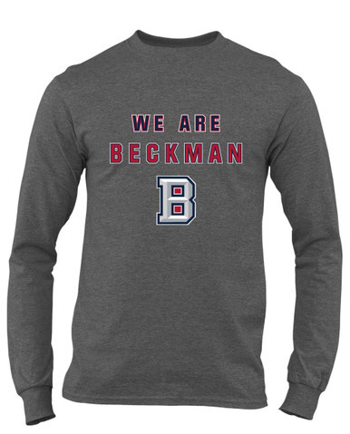 Beckman Patriots B Script We Are Men's Premium LS T-Shirt