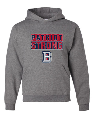 Beckman Patriots B Script Strong #1 Men's Premium Hoodie