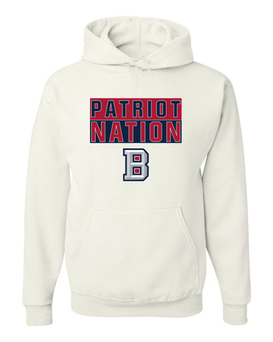 Beckman Patriots B Script Nation #1 Men's Premium Hoodie