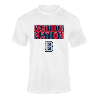 Beckman Patriots B Script Nation #1 Men's SS T-Shirt