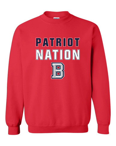 Beckman Patriots B Script Nation #2 Men's Sweatshirt
