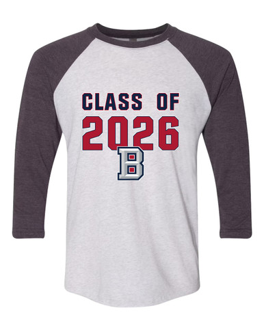 Beckman Patriots B Script Class of 2026 Women's Baseball T-Shirt