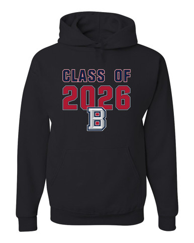 Beckman Patriots B Script Class of 2026 Men's Premium Hoodie