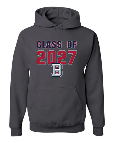 Beckman Patriots B Script Class of 2027 Men's Premium Hoodie