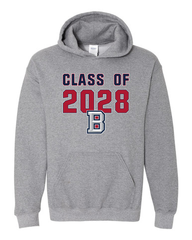 Beckman Patriots B Script Class of 2028 Men's Hoodie