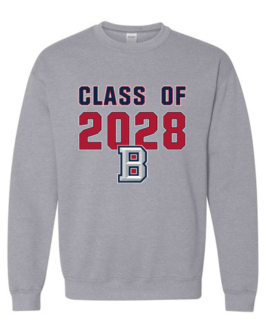 Beckman Patriots B Script Class of 2028 Men's Sweatshirt
