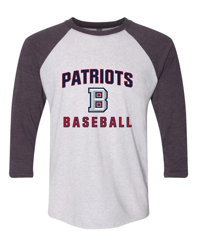 Beckman Patriots B Script Baseball #1 Men's Baseball T-Shirt