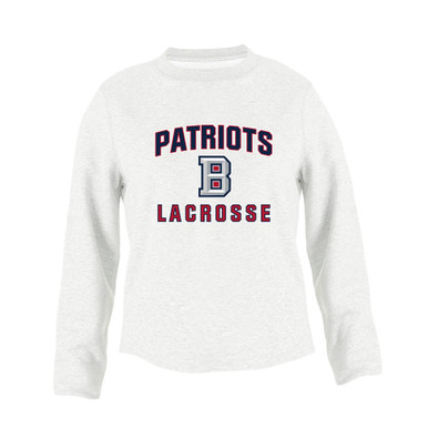Beckman Patriots B Script Lacrosse Women's Sweatshirt