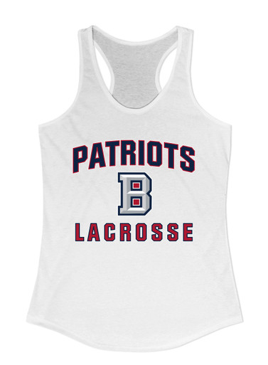 Beckman Patriots B Script Lacrosse Women's Tank Top