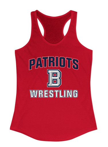 Beckman Patriots B Script Wrestling Women's Tank Top