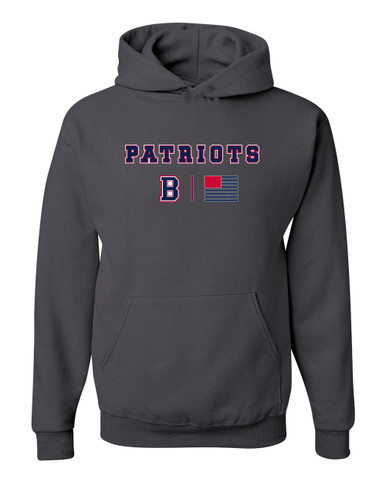 Berkmar Patriots Team Colors Flag Men's Premium Hoodie