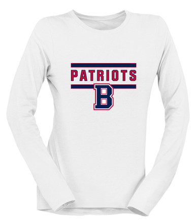 Berkmar Patriots Mascot #5 Women's LS T-Shirt