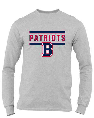 Berkmar Patriots Mascot #5 Men's LS T-Shirt