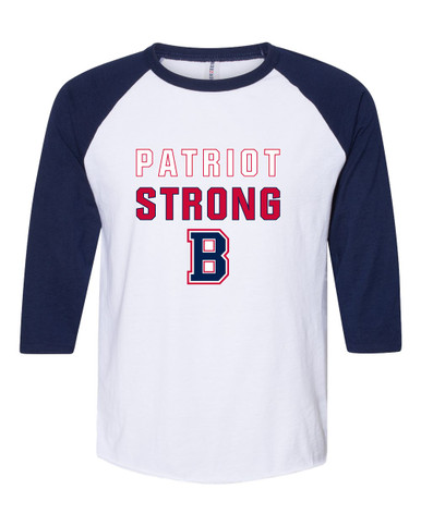Berkmar Patriots Strong #2 Men's Baseball T-Shirt