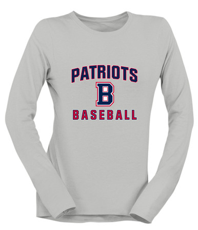 Berkmar Patriots Baseball #1 Women's Premium LS T-Shirt