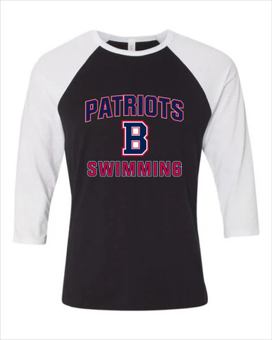 Berkmar Patriots Swimming Women's Baseball T-Shirt