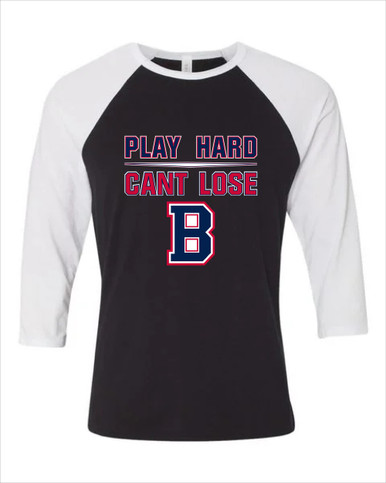 Berkmar Patriots Play Hard, Can't Lose Women's Baseball T-Shirt