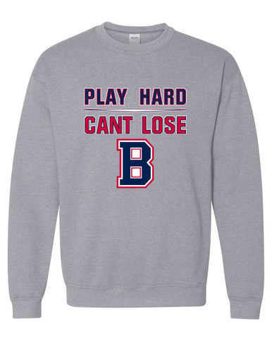 Berkmar Patriots Play Hard, Can't Lose Men's Sweatshirt