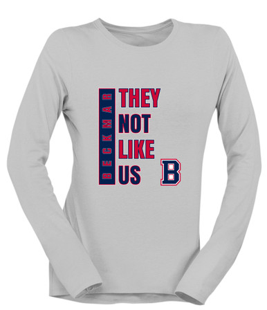Berkmar Patriots They Not Like Us #1 Women's LS T-Shirt
