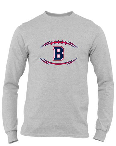 Berkmar Patriots Football #3 Men's LS T-Shirt