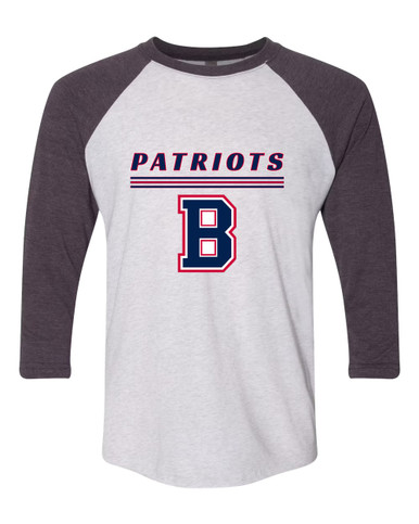 Berkmar Patriots Mascot #8 Men's Baseball T-Shirt
