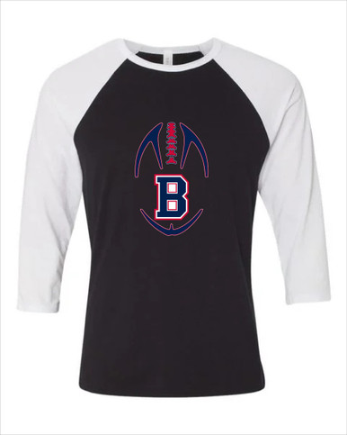 Berkmar Patriots Football #4 Women's Baseball T-Shirt