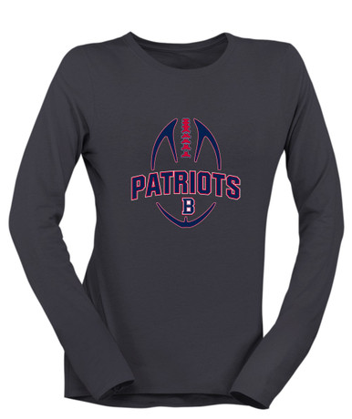 Berkmar Patriots Football #5 Women's LS T-Shirt