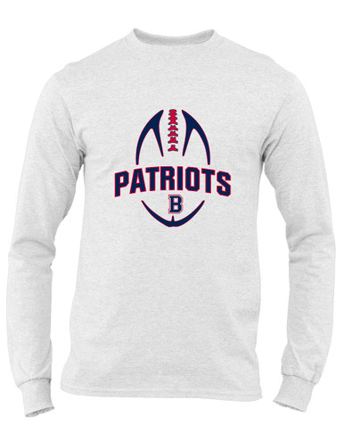 Berkmar Patriots Football #5 Men's LS T-Shirt