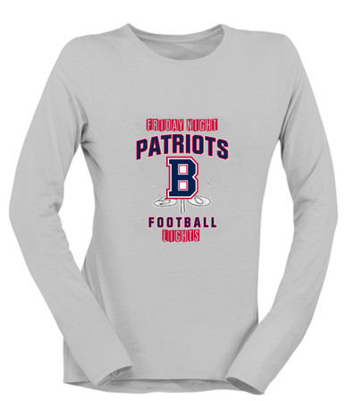 Berkmar Patriots Football #6 Women's LS T-Shirt