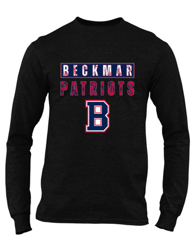 Berkmar Patriots Mascot #9 Men's LS T-Shirt