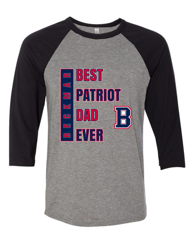 Berkmar Patriots Best Patriot Dad Men's Baseball T-Shirt