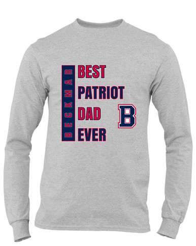 Berkmar Patriots Best Patriot Dad Men's LS T-Shirt