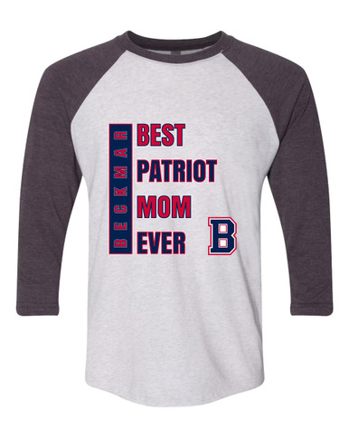 Berkmar Patriots Best Patriot Mom Women's Baseball T-Shirt