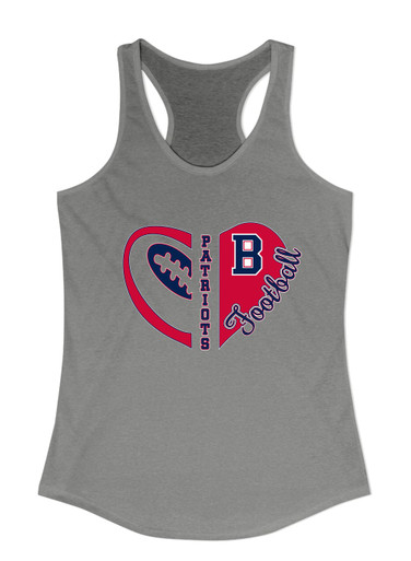 Berkmar Patriots Heart Football Women's Tank Top
