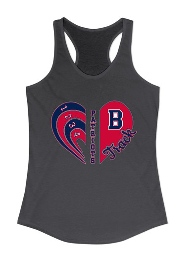 Berkmar Patriots Heart Track Women's Tank Top