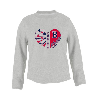 Berkmar Patriots Heart Cheer Women's Sweatshirt