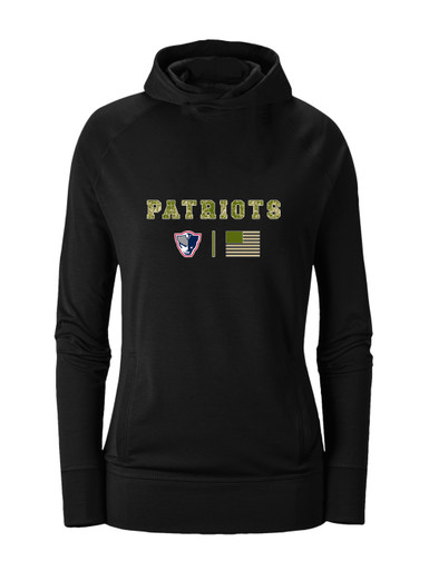 Seeger Patriots Camo Flag Women's Hoodie