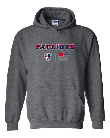 Seeger Patriots Team Colors Flag Men's Hoodie