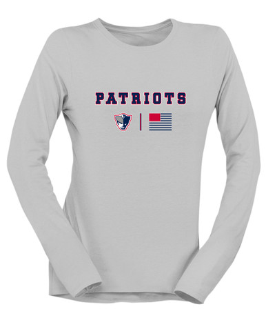 Seeger Patriots Team Colors Flag Women's LS T-Shirt