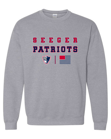 Seeger Patriots Spirit Flag Men's Sweatshirt