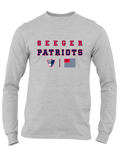 Seeger Patriots Spirit Flag Men's LS T-Shirt