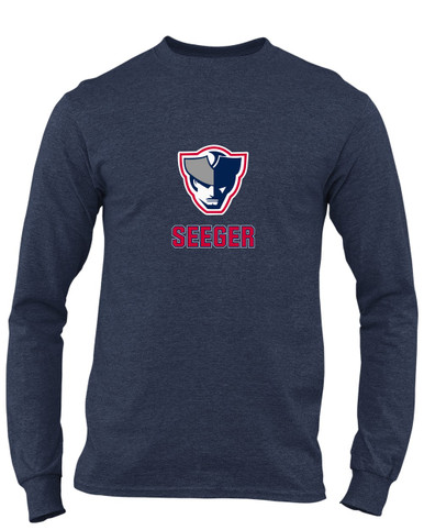 Seeger Patriots Mascot #2 Men's LS T-Shirt