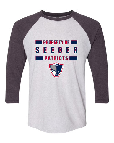 Seeger Patriots Property Of Women's Baseball T-Shirt