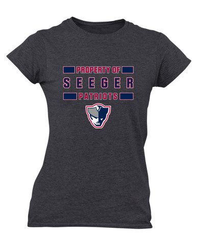 Seeger Patriots Property Of Women's Premium SS T-Shirt