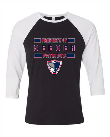 Seeger Patriots Property Of Men's Baseball T-Shirt