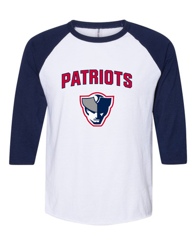 Seeger Patriots Mascot #6 Women's Baseball T-Shirt