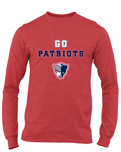 Seeger Patriots Go Team Men's LS T-Shirt