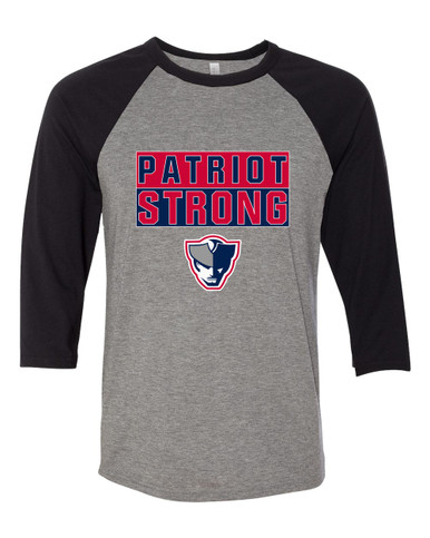 Seeger Patriots Strong #1 Men's Baseball T-Shirt
