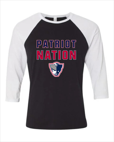 Seeger Patriots Nation #2 Women's Baseball T-Shirt