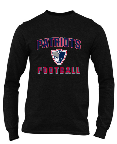 Seeger Patriots Football #1 Men's LS T-Shirt